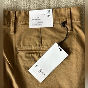 Goodfellow men’s slim chino 32x34 NWT